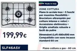 Unieuro Piano cottura a gas - 60 cm offerta