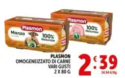 Deco Supermercati Plasmon Omogeneizzato di Carne Vari Gusti offerta