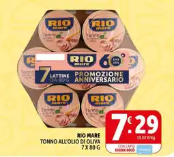 Deco Supermercati RIO MARE TONNO ALL'OLIO DI OLIVA offerta