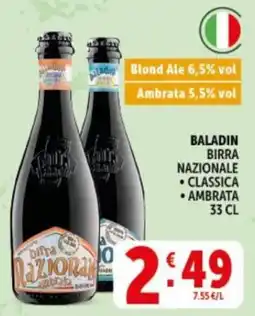 Deco Supermercati BALADIN BIRRA NAZIONALE offerta