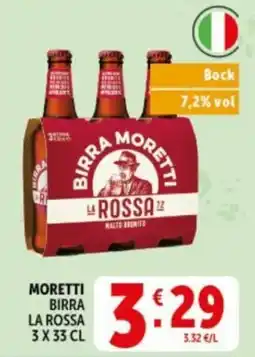 Deco Supermercati Birra Moretti La Rossa offerta