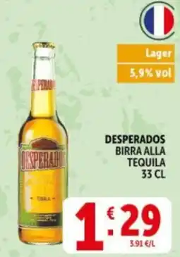 Deco Supermercati DESPerADOS BIRRA ALLA TEQUILA offerta
