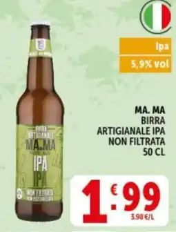 Deco Supermercati MA.MA BIRRA ARTIGIANALE IPA offerta