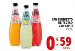 Deco Supermercati SAN BENEDETTO BIBITE ZERO offerta