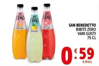 Deco Supermercati SAN BENEDETTO BIBITE ZERO offerta