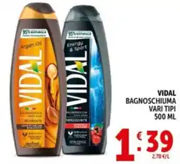 Deco Supermercati VIDAL BAGNOSCHIUMA VARI TIPI offerta