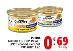 Deco Supermercati GOURMET GOLD PER GATTI offerta