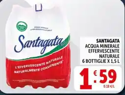 Deco Supermercati Santagata Acqua Minerale Effervescente Naturale offerta