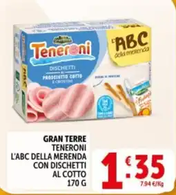 Deco Supermercati L'ABC DELLA MERENDA CON DISCHETTI AL COTTO offerta