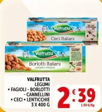 Deco Supermercati Valfrutta Legumi offerta