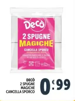 Deco Supermercati Decò 2 Spugne Magiche offerta