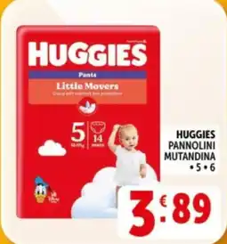 Deco Supermercati HUGGIES PANNOLINI MUTANDINA offerta
