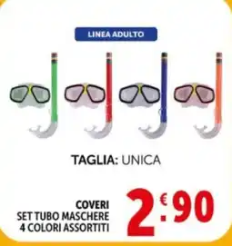 Deco Supermercati COVERI SET TUBO MASCHERE offerta