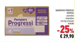 Conad Superstore Quadripack progressi Pampers offerta