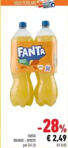 Conad Superstore Fanta orange, sprite offerta