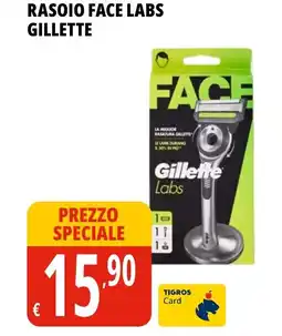 Tigros Rasoio face labs Gillette offerta