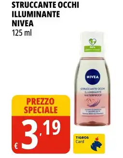 Tigros Struccante occhi illuminante Nivea offerta