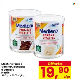 Interspar Meritene Forza e Vitalità Nestlé offerta