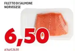 MEGA Filetto di salmone norvegese offerta