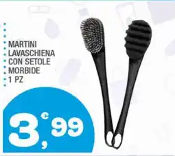 Splendidi e Splendenti Martini Lavaschiena con setole morbide offerta