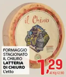 Crai Formaggio stagionato il chiuro latteria di chiuro offerta