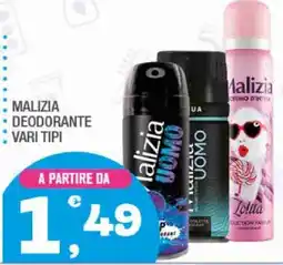 Splendidi e Splendenti Malizia deodorante offerta