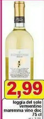 Pewex Loggia del sole vermentino maremma vino doc offerta