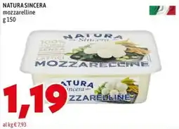 MEGA NATURA SINCERA mozzarelline offerta