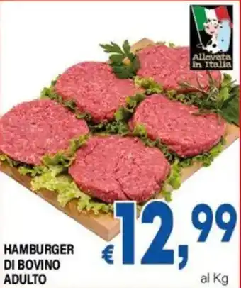 DEM HAMBURGER DI BOVINO ADULTO offerta