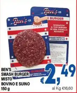 DEM Ben's Smash Burger Misto Bovino e Suino offerta