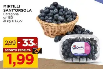 Alì Supermercati Mirtilli Sant'Orsola offerta