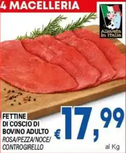 DEM Fettine di coscio di bovino adulto offerta