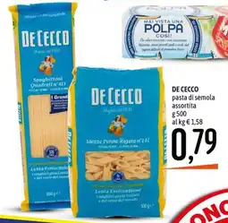 Emisfero DE CECCO pasta di semola assortita offerta