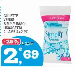 Splendidi e Splendenti GILLETTE VENUS SIMPLY RASOI USA&GETTA offerta