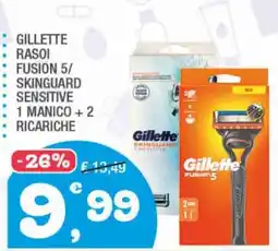 Splendidi e Splendenti Gillette Rasoi Fusion 5/ Skinguard Sensitive offerta