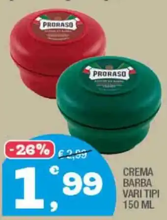 Splendidi e Splendenti PRORASO CREMA BARBA offerta