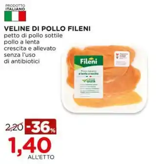 Alì Supermercati VELINE DI POLLO FILENI offerta