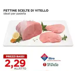 Alì Supermercati Fettine scelte di vitello offerta