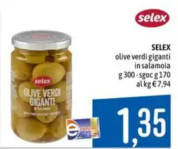 Emisfero SELEX olive verdi giganti offerta
