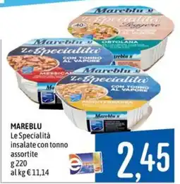 Emisfero Mareblu Le Specialità con tonno offerta