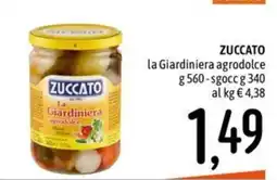 Emisfero ZUCCATO la Giardiniera agrodolce offerta
