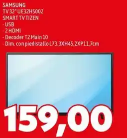 MEGA SAMSUNG TV 32" UE32H5002 offerta