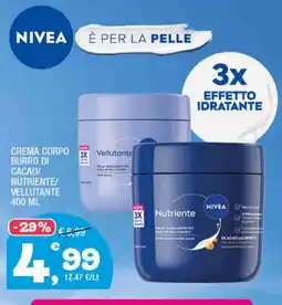 Splendidi e Splendenti NIVEA CREMA CORPO BURRO DI CACAO/ NUTRIENTE/ VELLUTANTE offerta