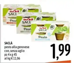 Emisfero SACLÀ pesto alla genovese offerta