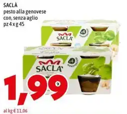 MEGA SACLA' pesto alla genovese offerta