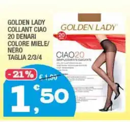Splendidi e Splendenti GOLDEN LADY COLLANT CIAO 20 DENARI offerta