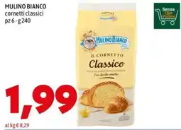MEGA MULINO BIANCO cornettini classici offerta