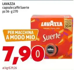 MEGA LAVAZZA capsule caffè Suerte offerta