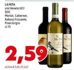 MEGA LA MITA vini Veneto IGT/DOC offerta
