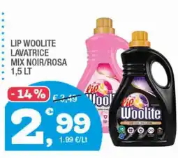 Splendidi e Splendenti LIP WOOLITE LAVATRICE MIX NOIR/ROSA offerta